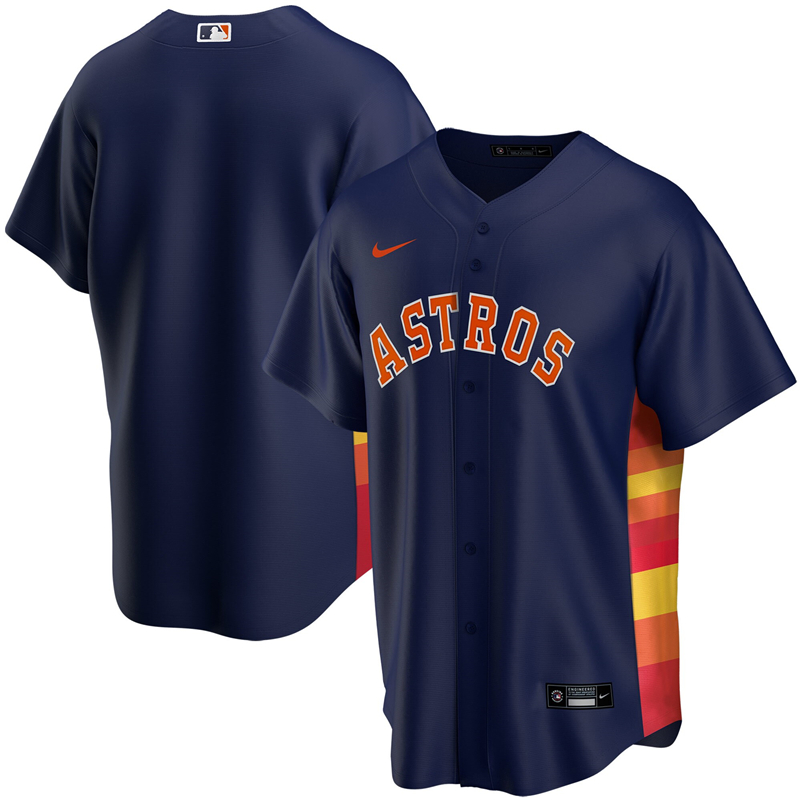 2020 MLB Youth Houston Astros Nike Navy Alternate 2020 Replica Team Jersey 1->youth mlb jersey->Youth Jersey